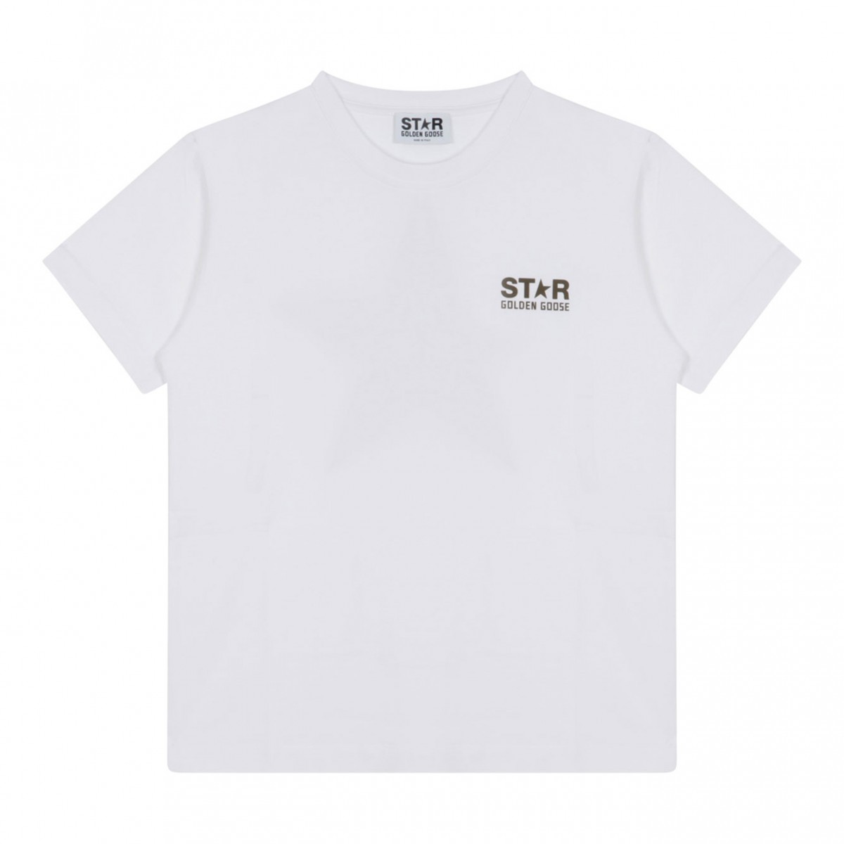 White Logo Print T-Shirt