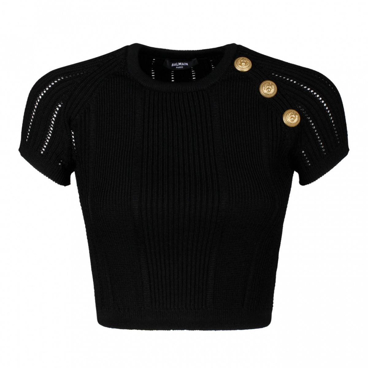 Black Fine Knit Top