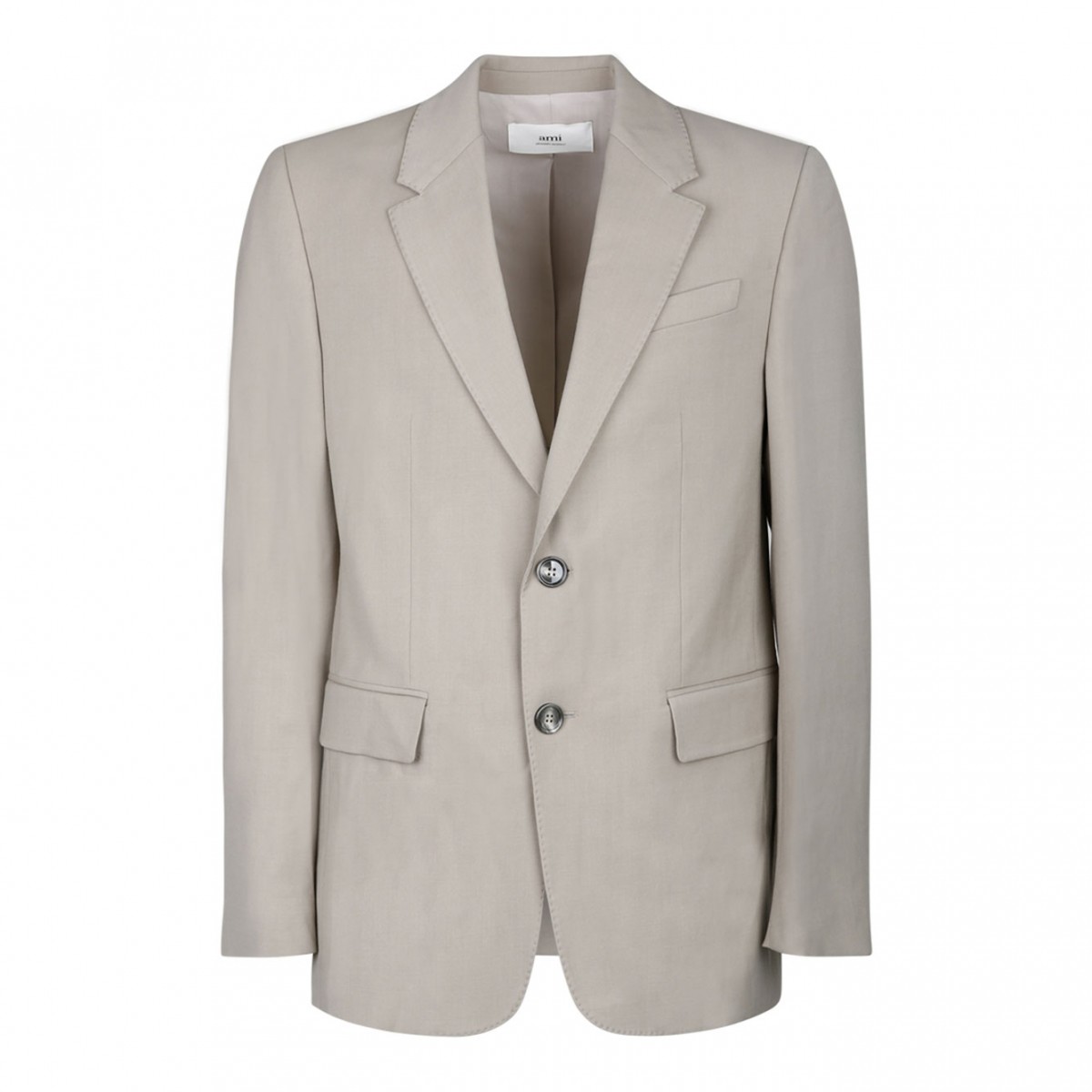 Almond Beige Double Breasted Blazer