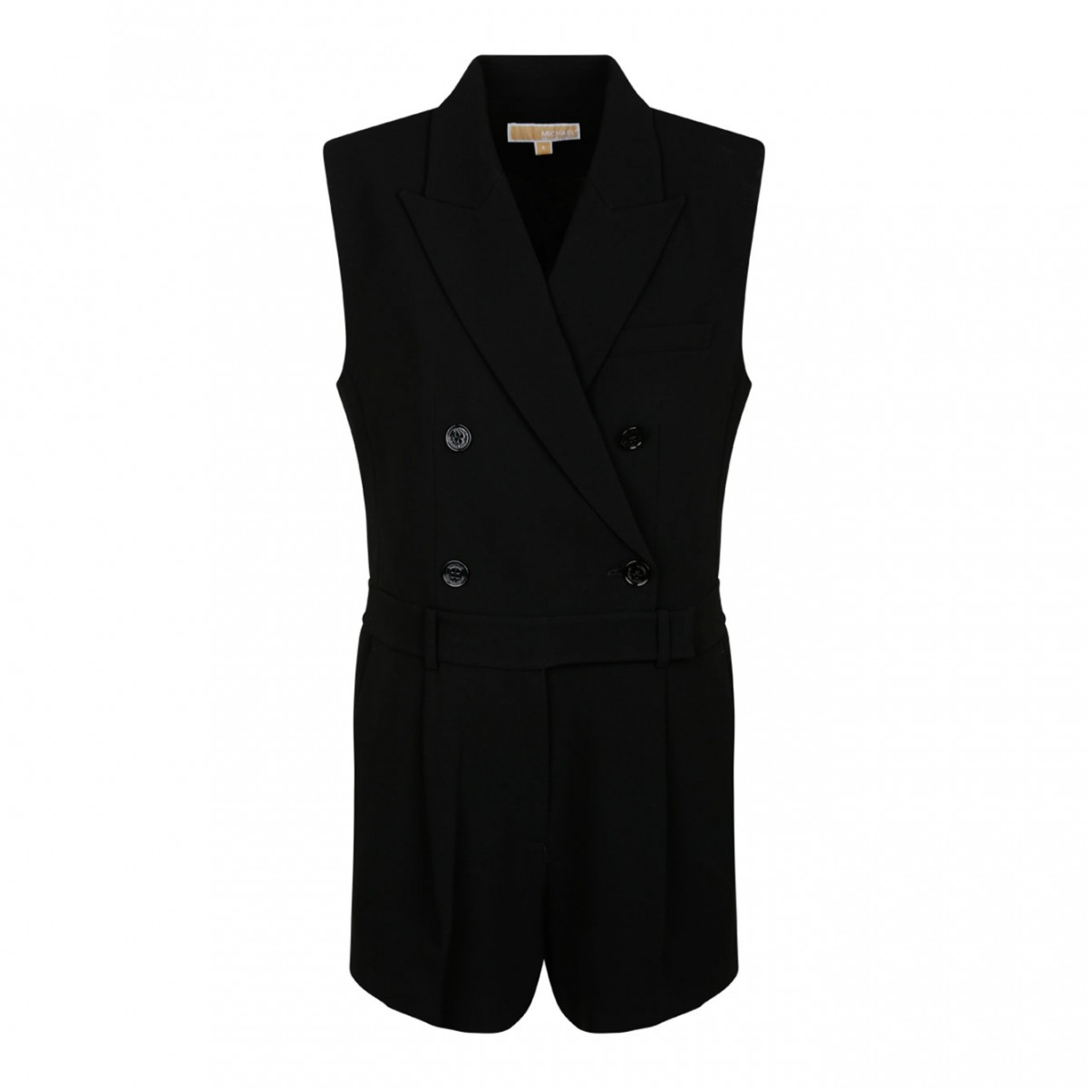 Michael Kors Double-Breasted Black Short Jumpsuit