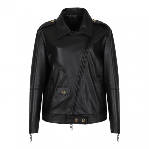 Black Oversized Biker Jacket