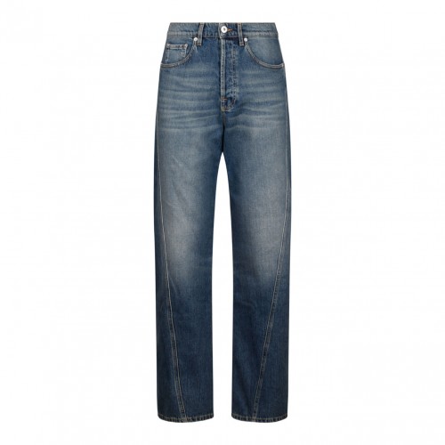 Light Blue Straight Leg Jeans