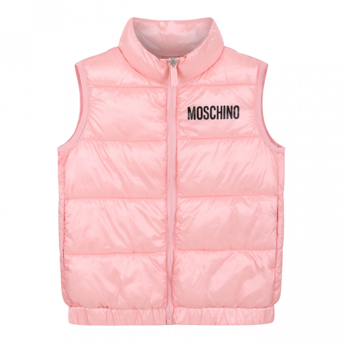 Pink Logo Print Gilet