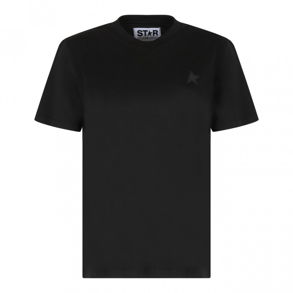 Black Logo Embroidered T-Shirt