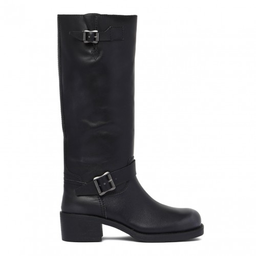 Black Buckles Boot