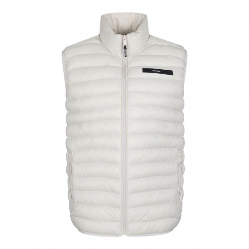 Stony Beige Quilted Gilet