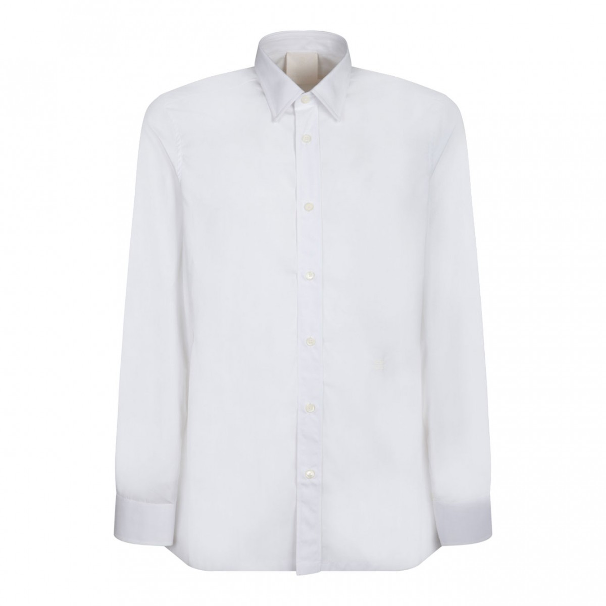 White 4G Embroidered Shirt