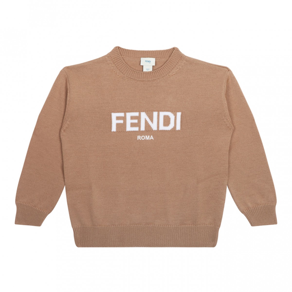 Fendi logo intarsia sweater on sale