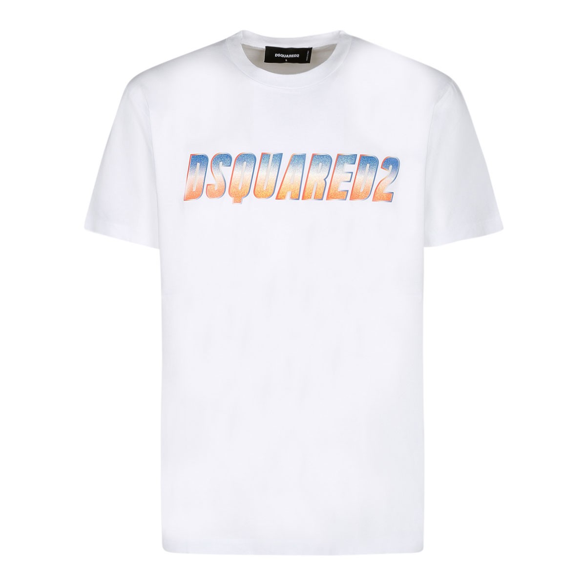 White Logo Print T-Shirt