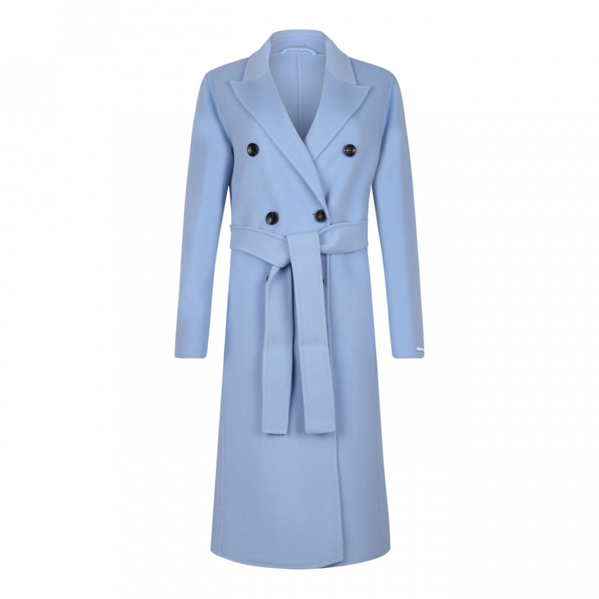 Light Blue Wool Coat