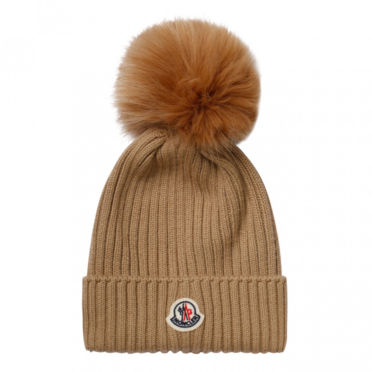 Sand Beige Pompom Beanie