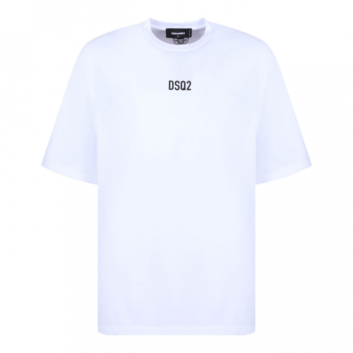 White Logo Print T-Shirt