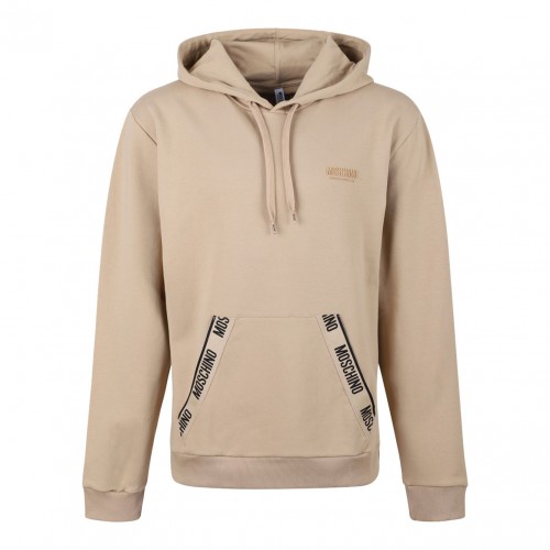 Beige Hooded Sweatshirt