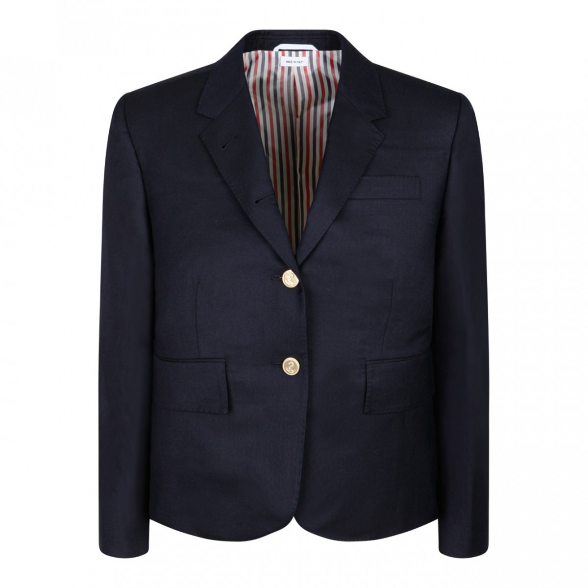 Navy Blue Single Breasted Blazer