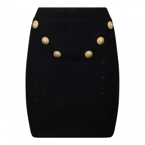 Black Fine Knit Skirt