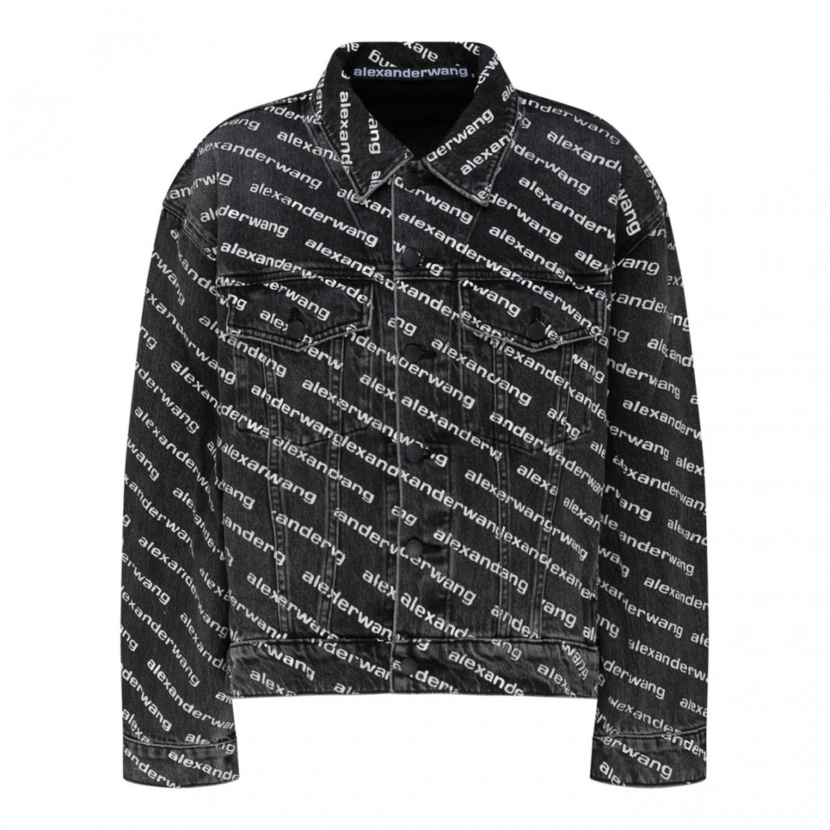 Black Logo Print Jacket