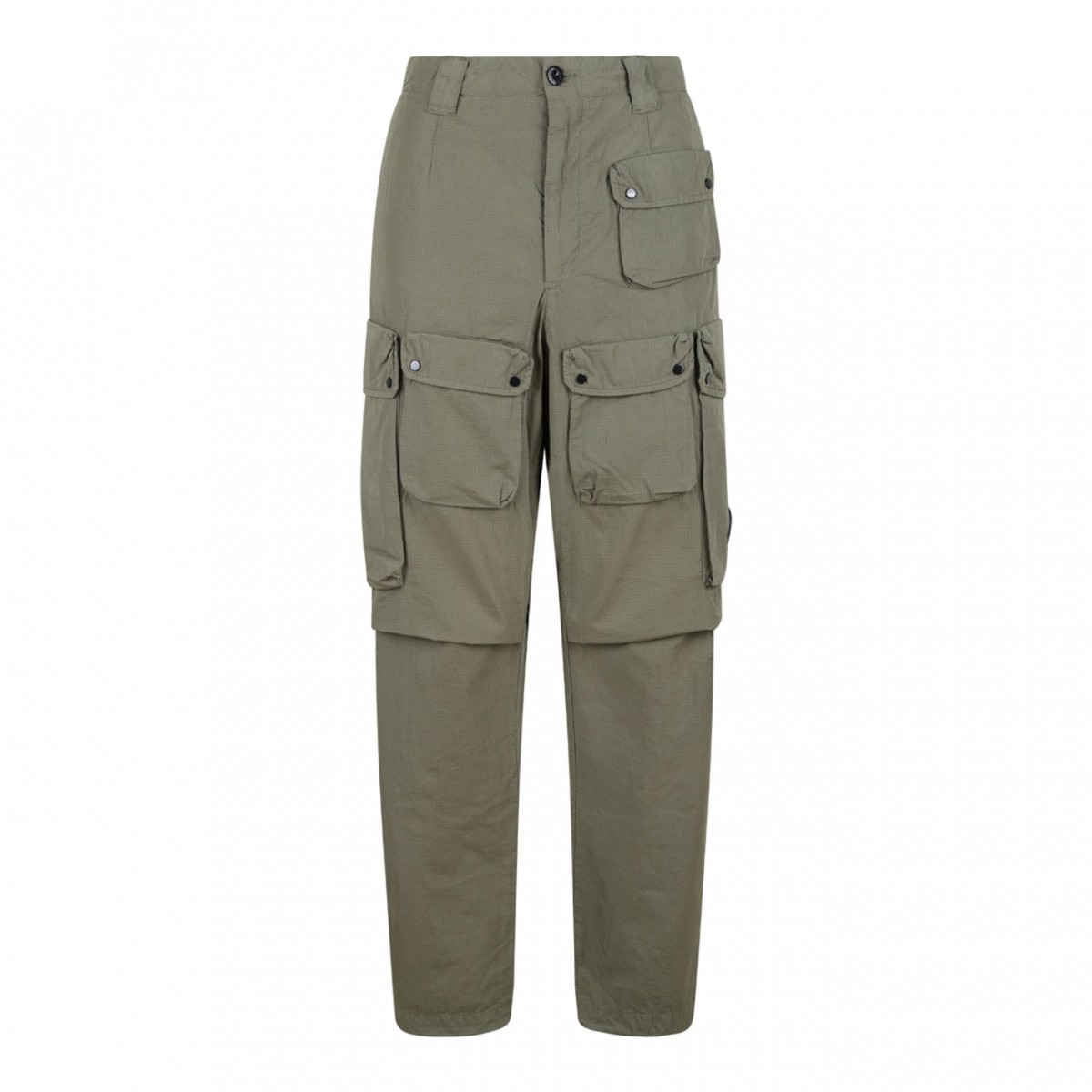 Agave Green Rip-Stop Cargo Trousers