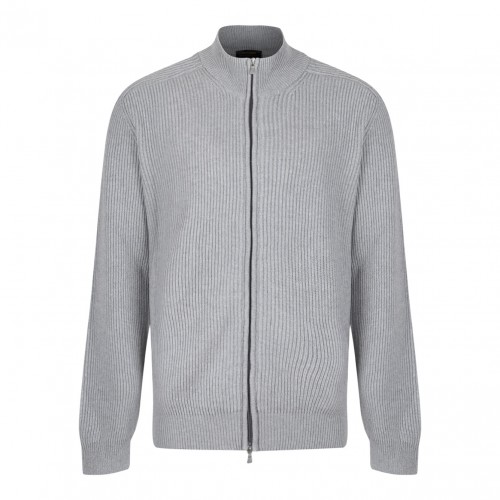 Light Grey Full Zip Cardigan