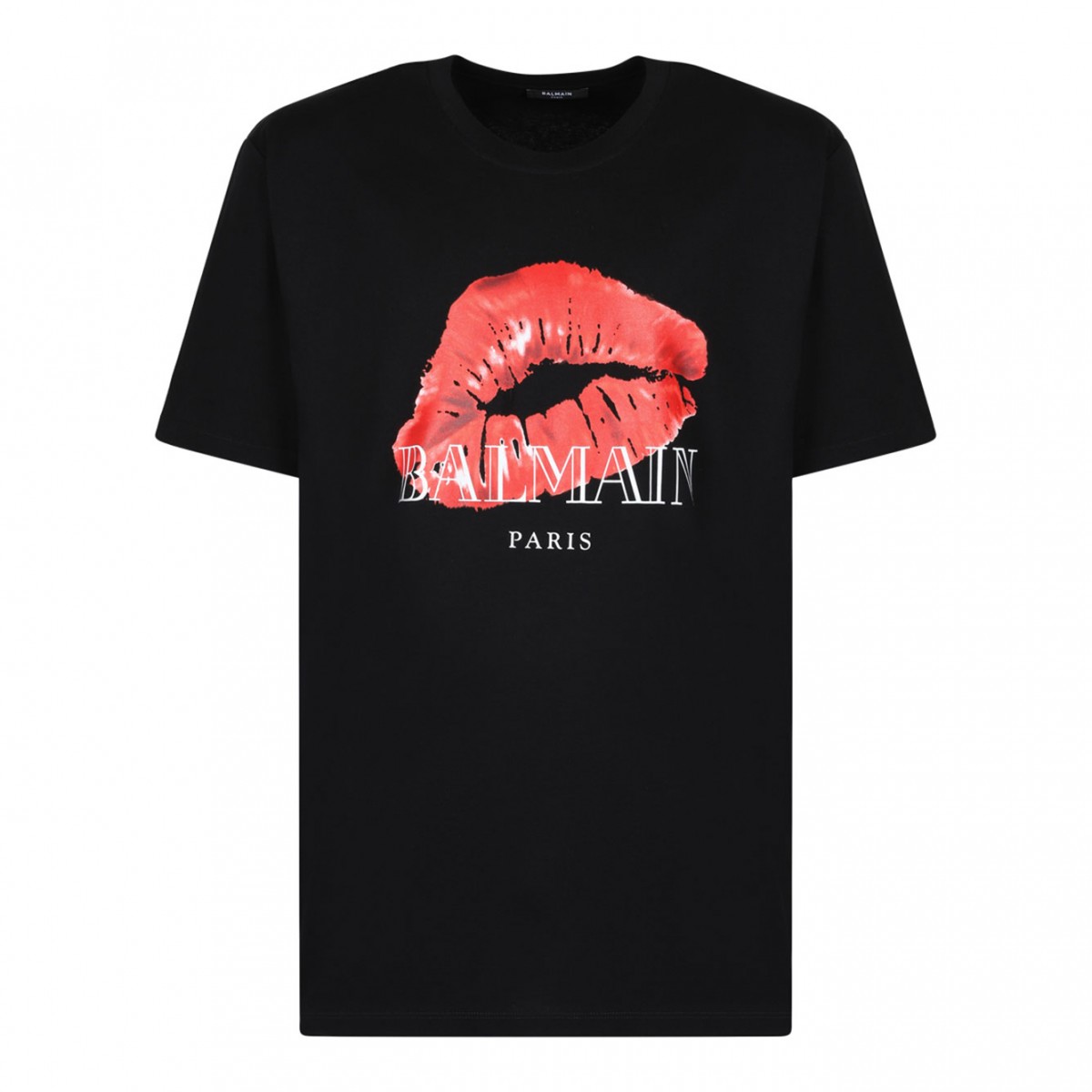 Black Kiss Print T-Shirt