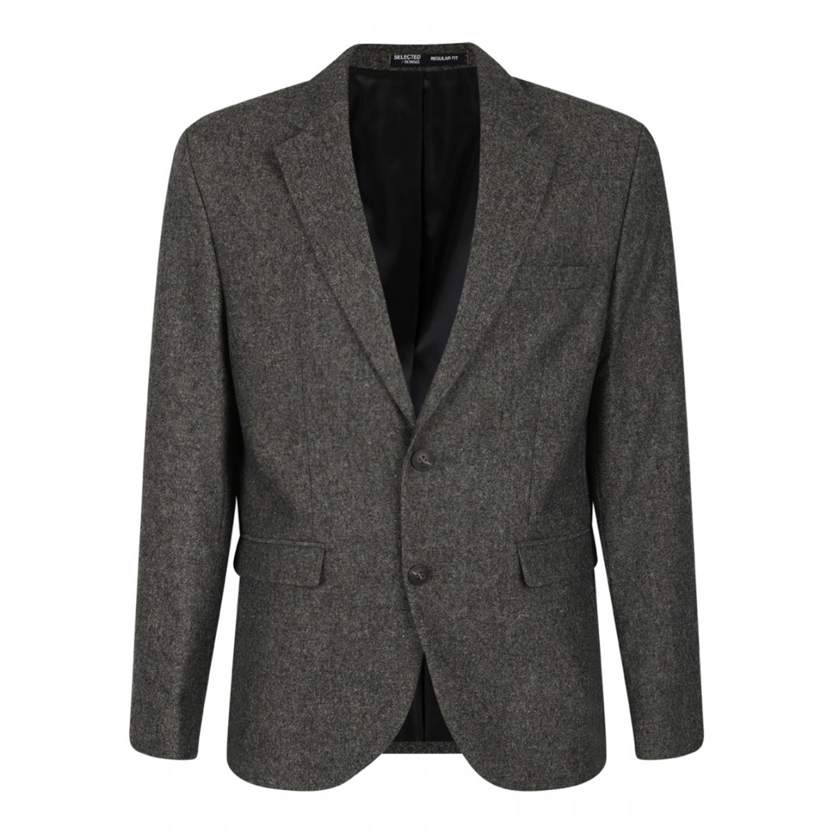 Grey Single Breasted Blazer