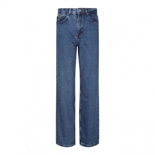 Wide Leg Medium Blue Jeans