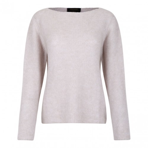 Light Pink Boat Neck Sweater