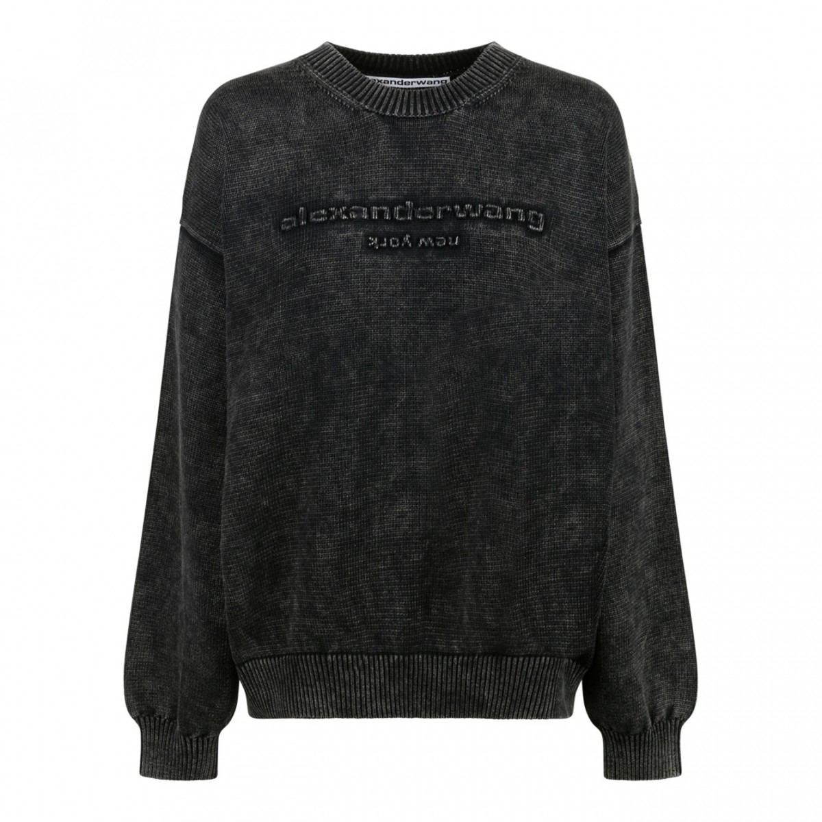 Black Logo Embossed Jumper