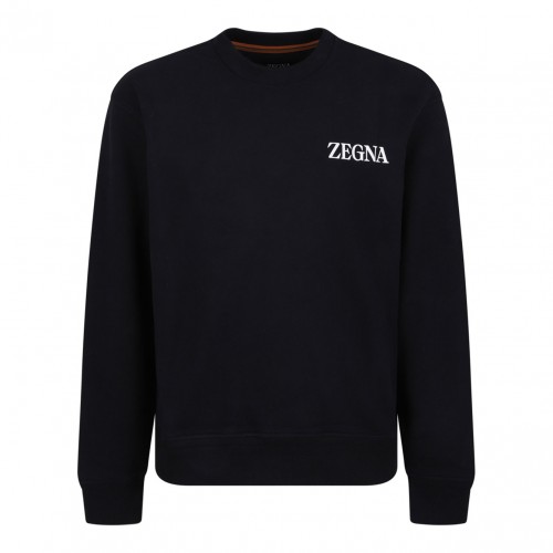 Black Logo Print Sweatshirt