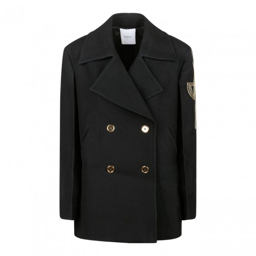 Black Wool Peacoat