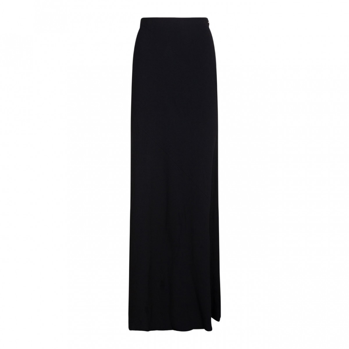 Black Flared Maxi Skirt