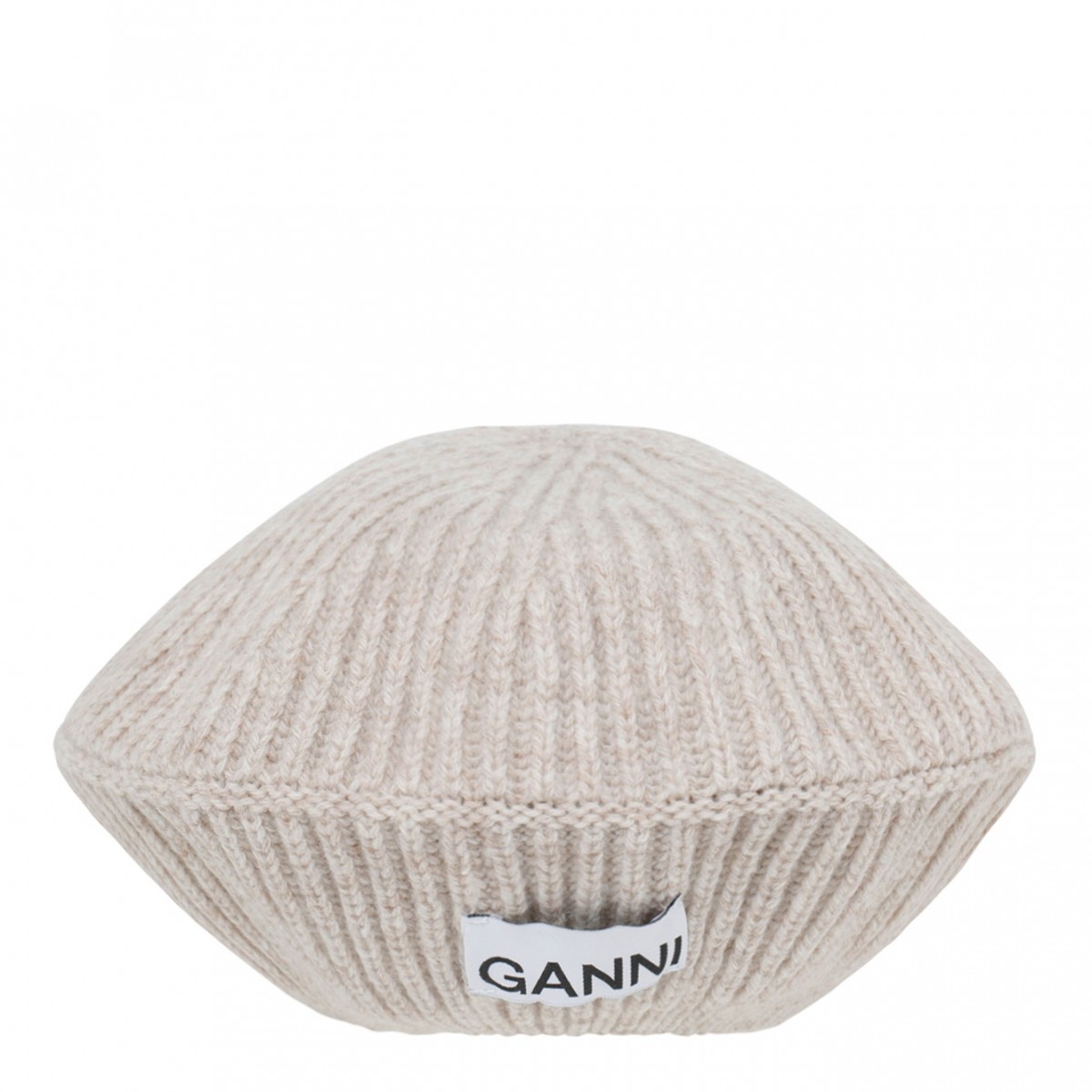 Ganni Beige Beret