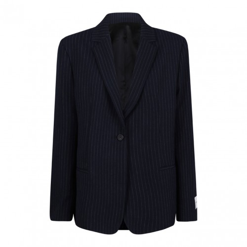 Navy Blue Pinstripe Blazer