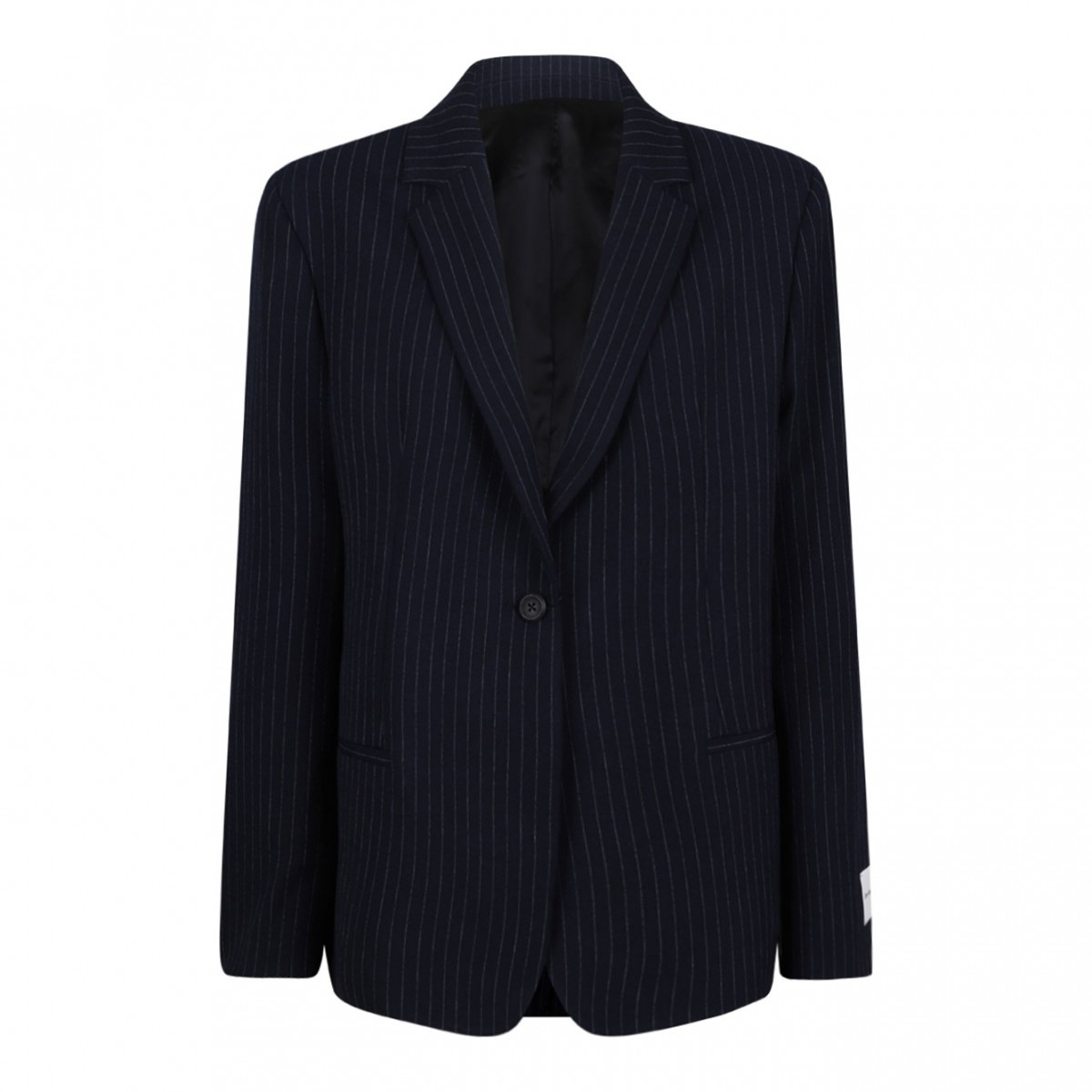 Navy Blue Pinstripe Blazer