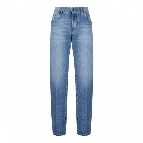 Blue Mid Rise Jeans