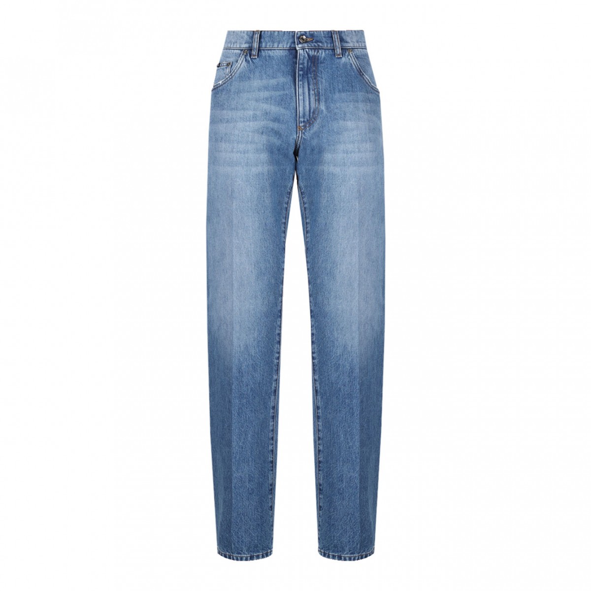 Blue Mid Rise Jeans