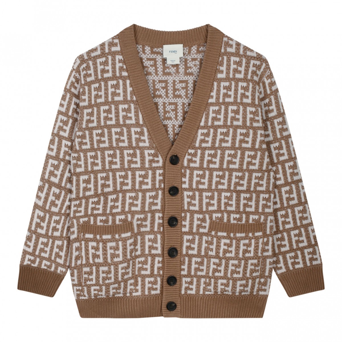 Beige Cotton Cardigan COLOGNESE 1882