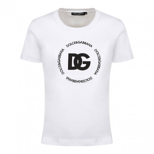 White DG Logo T-Shirt.