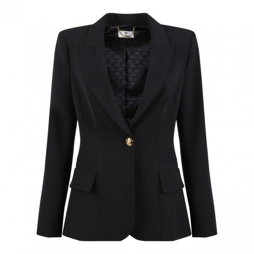 Black Peak Lapel Blazer