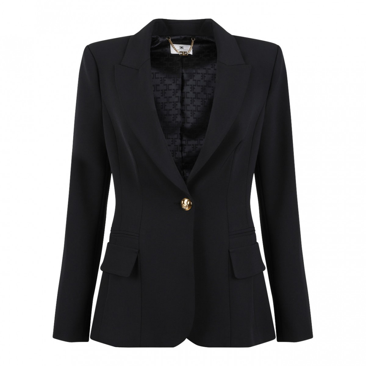 Black Peak Lapel Blazer