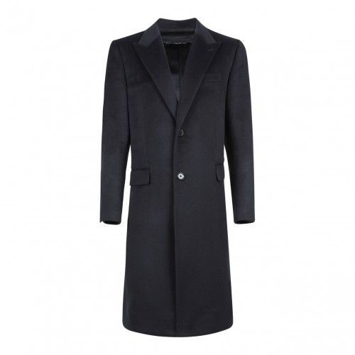 Dark Blue Cashmere Coat