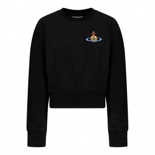 Black Logo Patch Sweatshirt