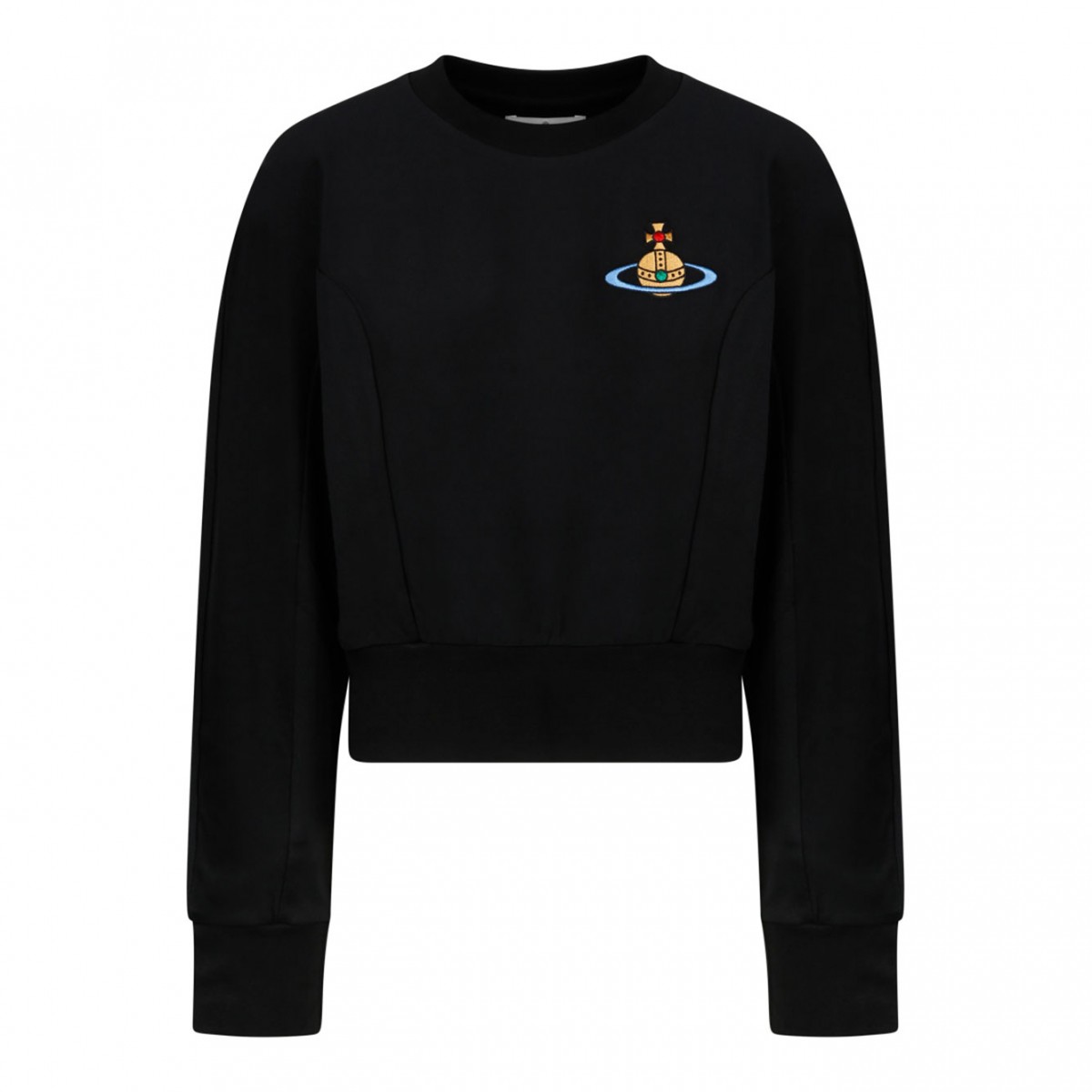 Black Logo Patch Sweatshirt