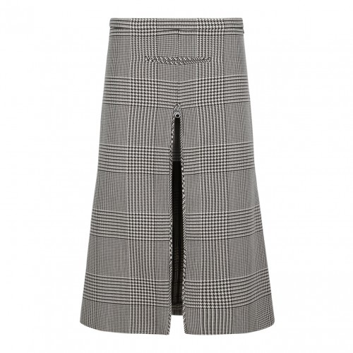 Checked Midi Skirt