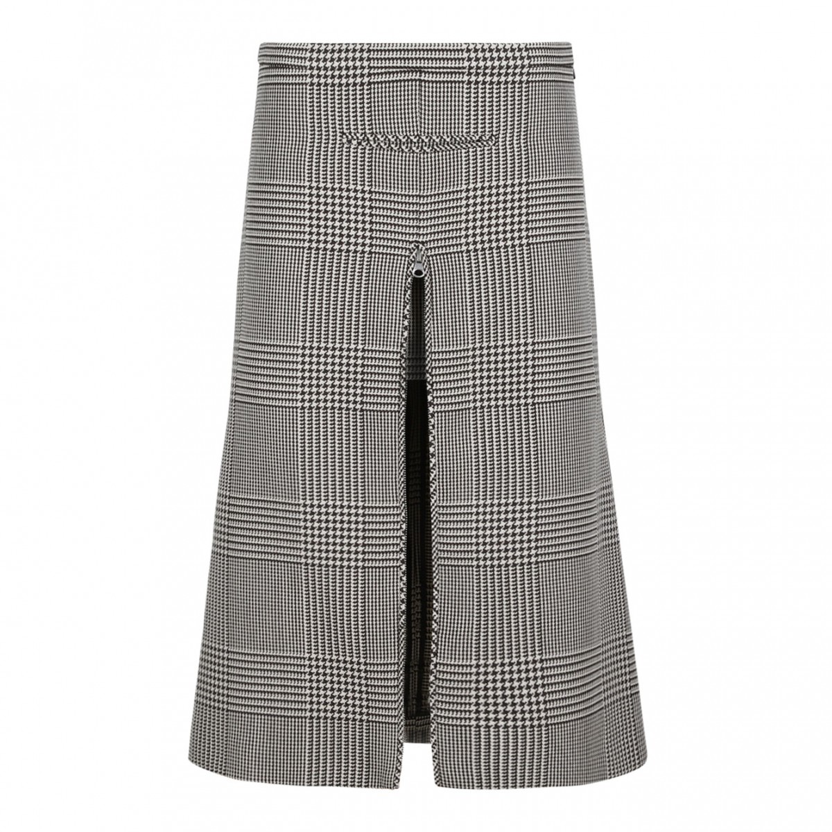 Checked Midi Skirt