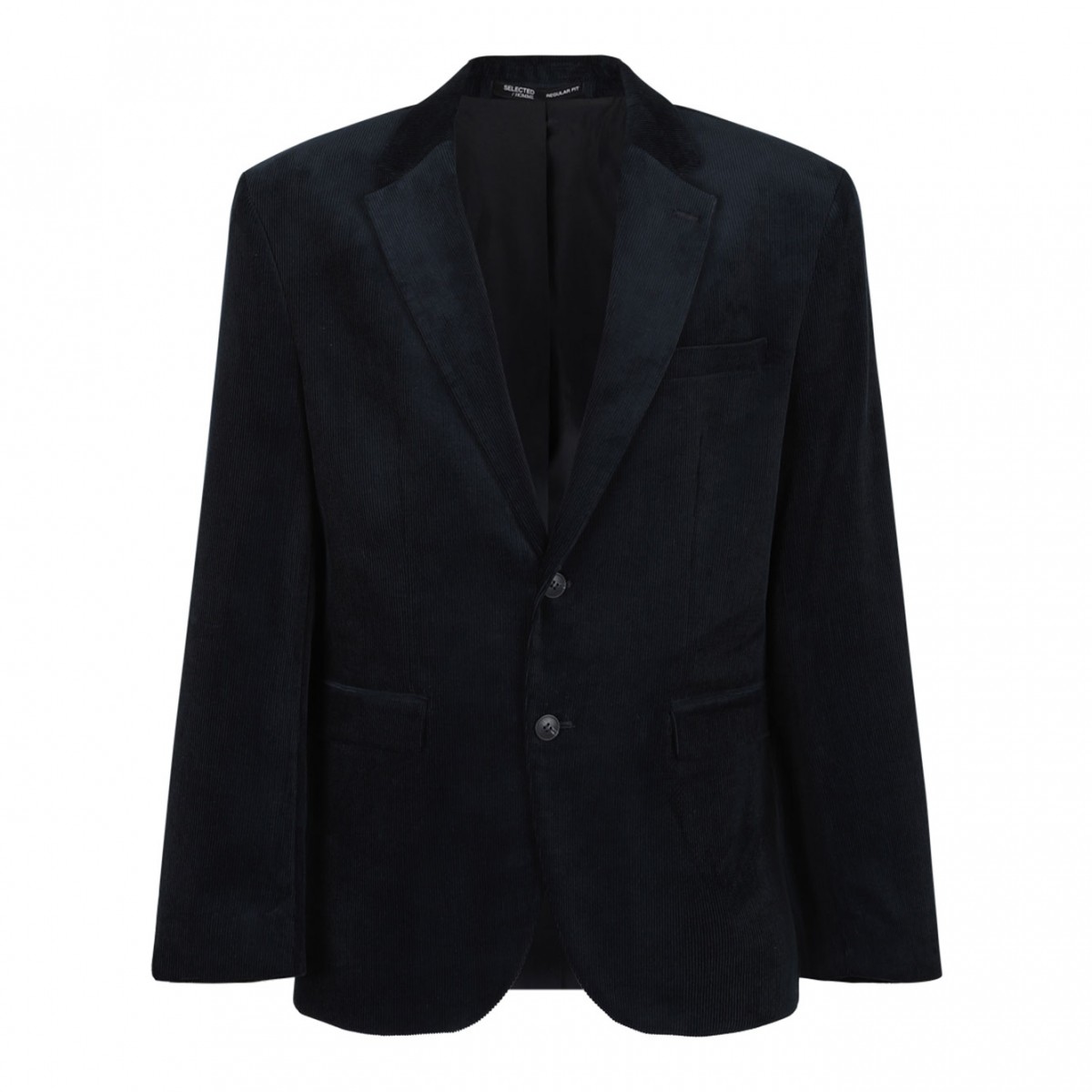 Navy Blue Corduroy Blazer