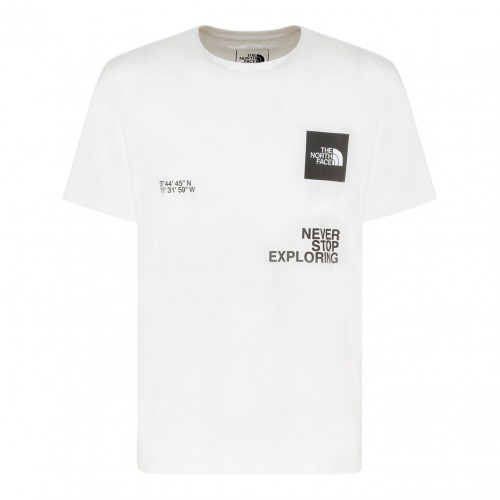 White Logo Print T-Shirt