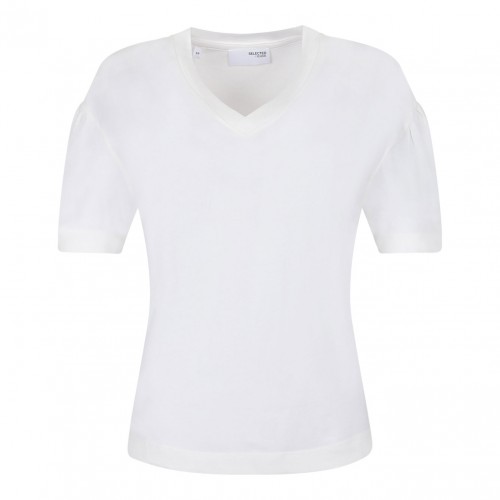 White V Neck T-Shirt