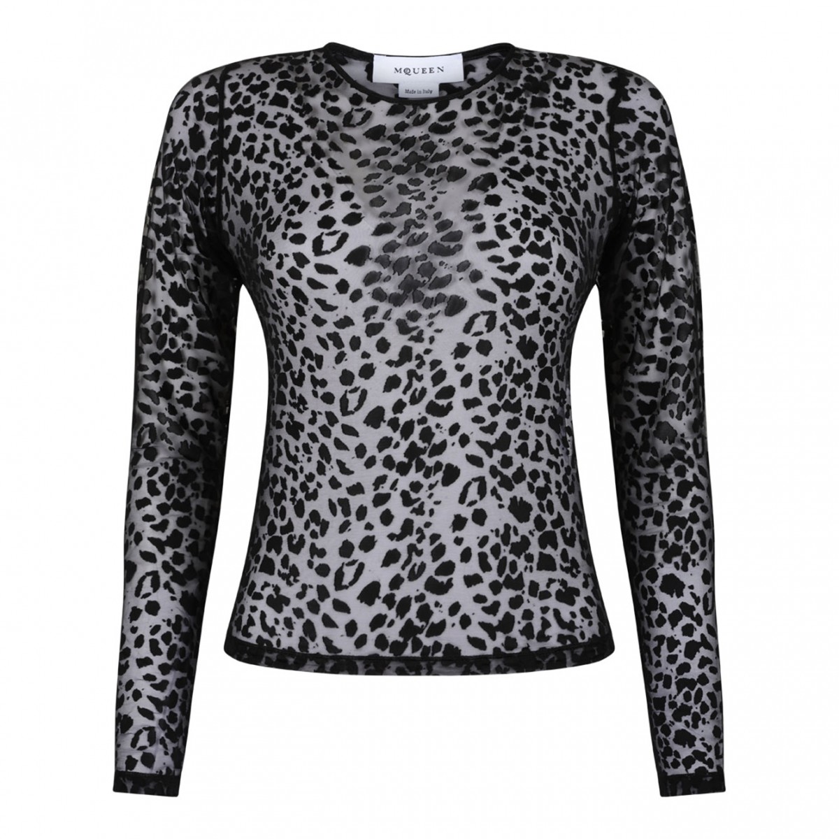 Black Devor Leopard Top