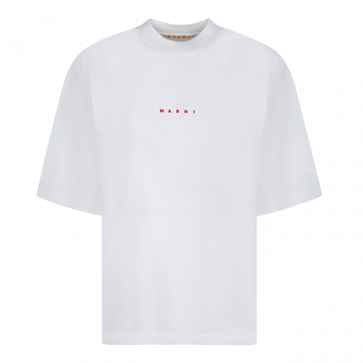 Marni White Logo Print T-Shirt