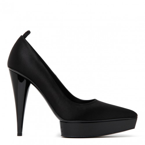 Black Calf Leather Platform...